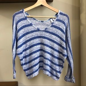 C&C California Stripe Cropped Sweater